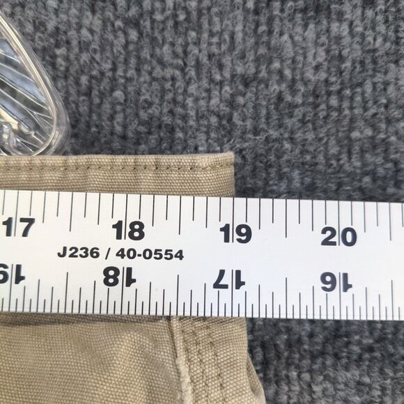 Duluth Trading co Men's Chino Shorts Tan Size 38 Cotton Blend Slash Pockets - Picture 9 of 12